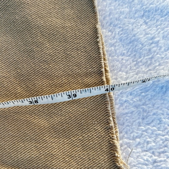 NWT Princess Polly Straight Leg Jeans Sz.4 Beige Raw Cut Hem - Picture 8 of 11